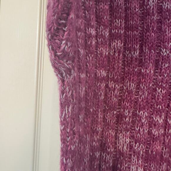 Vintage 90s Falls Creek Pullover Knit Sweater Size M Berry Pink Winter Casual - Picture 7 of 8